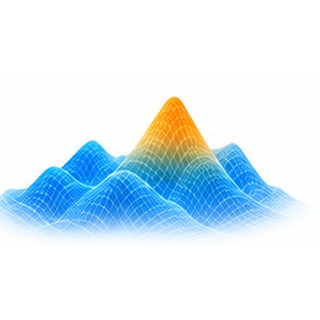 Illustration of a fitness landscape with a single dominant peak